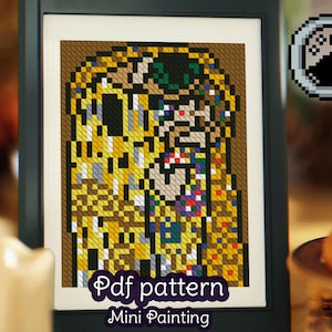 Gustav Klimt&#39;s Kreuzstichmuster &#39;Der Kuss&#39;