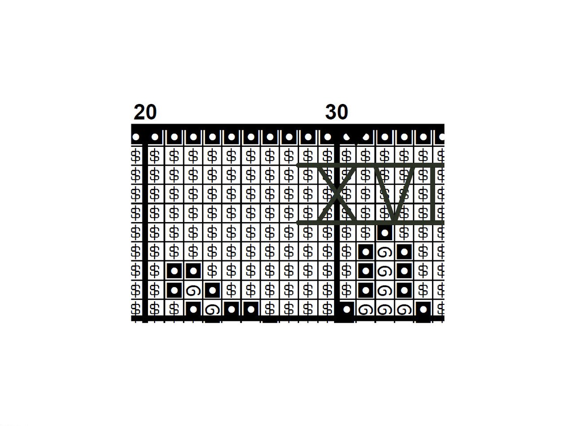 Tarot Card Cross Stitch Pattern the High Priestess Major Arcana Rider