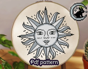 Cross Stitch Pattern - Mystic Sun