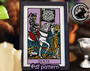 SALE Major Arcana Tarot Cards Set Cross Stitch Patterns PDF All 22