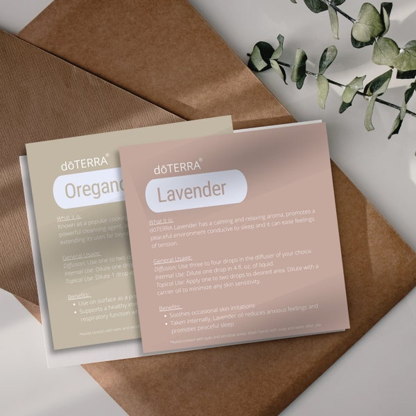 dōTERRA Voorbeeldkaarten - Healthy Start Kit-bundel (neutrale tinten)