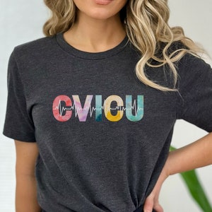Cvicu shirt, EKG shirts, CVICU nurse tee, Cardiovascular icu nurse, nurse gift, Registered Nurse, Cardiac nurse shirt