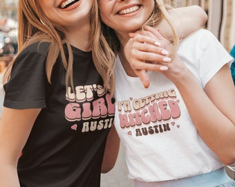 Austin Bachelorette Party Shirts, Retro Bride Tribe Tees