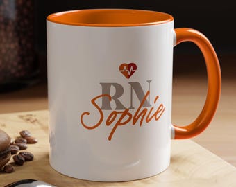 Personalized RN Coffee Mug, Nurse Gift, Graduation Gift