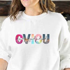 CVICU nurse sweatshirt, cvicu shirts, cardiovascular icu nurse, nurse crewneck, Registered Nurse, Cardiac nurse