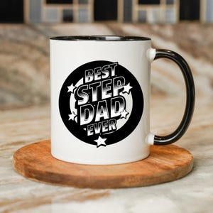 Stiefvater Kaffeebecher, Stiefvater Vatertagsgeschenk, Stiefvater Mugful Geschenk, Geschenk für Stiefvater, Bonus Papa Geschenk