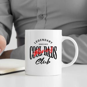 Bonus Dad 11oz Custom Ceramic Mug, Personalized Stepdad Father&#39;s Day Coffee Cup, Fatherhood Gift Idea, Present for Step Dad, Bonus Dad gift