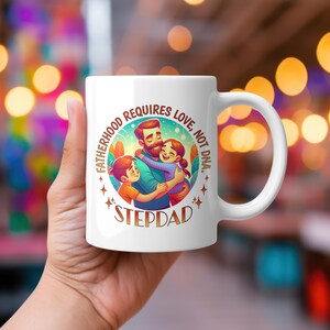 Stiefvater 11 Unzen Keramikbecher, Geschenk von Stieftochter, Vatertagsgeschenk für Stiefvater, Geschenk für Stiefvater und Bonus Vater