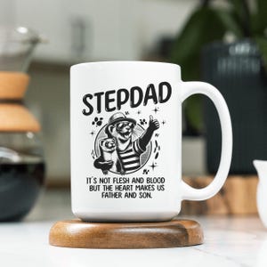 Ceramiczny kubek dla ojczyma, prezent od pasierba, prezent dla ojczyma na dzień ojca, prezent dla ojczyma jako podziękowanie, prezent dla ojczyma, bonusowy prezent dla taty