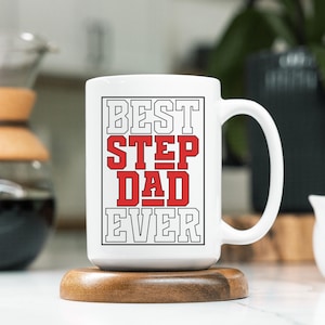 Stiefvater Kaffeetasse, Stiefvater Vatertagsgeschenk, Stiefvater Mugful Geschenk, Geschenk für Stiefvater, Bonus Papa Geschenk
