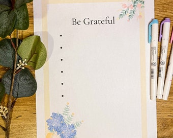 Be Grateful | Lists | Printable | Printables