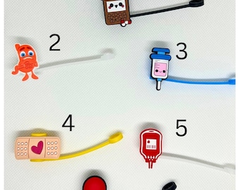 Nurse Straws Medical Nurse Gift Straw Cover Stanley Accessories Drink Topper Disney Inspired Drink Cup Cover  Straw Cap Reusable Straw Cover