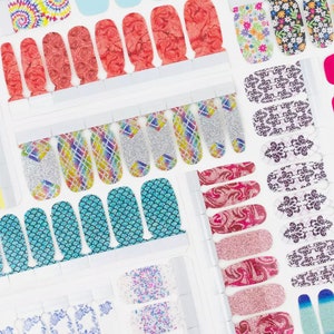 Color Street Nail Strips 100% Real Nail Polish Easy Peel & Apply Salon-Quality Nails at Home Bundle Nail Strip Gift Set Nail Art At-Home