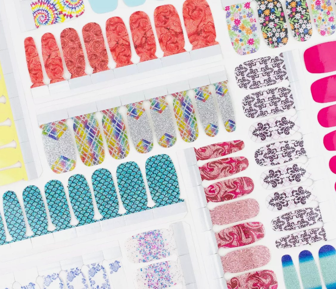 Color Street Nail Strips 100% Real Nail Polish Easy Peel & Apply Salon-Quality Nails at Home Bundle Nail Strip Gift Set Nail Art At-Home