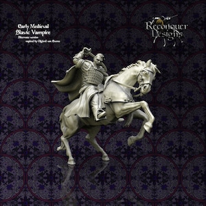 Reconquer Designs, Miniatures, Slavic Vampire, 28mm, 20mm, 1/72 scale, 40mm, 54mm, Medieval, Historical, Crusades, Saga, DnD, Tabletop RPG