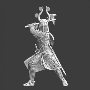 Northern Crusades Miniatures, Medieval Crusader King Valdemar, Role Playing Miniatures, 28mm, 3D Printed, Wargaming, Historical, 1/56, DnD