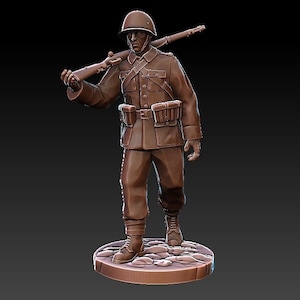 Just Some Miniatures, WW2, Early War, Polish Infantry Soldier, 54mm, Bolt Action, Chain of Command, World War 2