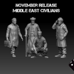 Black Hills Games, Middle East Civilians, Modern Miniatures, 15mm 20mm 28mm 32mm 35mm 40mm 50mm 54mm, Post Apocalyptic, Spectre Ops, MENA