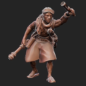 Just Some Miniatures, Post Apocalyptic, Tunnel Explorer, Ancient Tech Seeker, Sci-Fi, Zona Alfa, 28mm, 54mm, Cyber Punk, 3D Printed, Mini