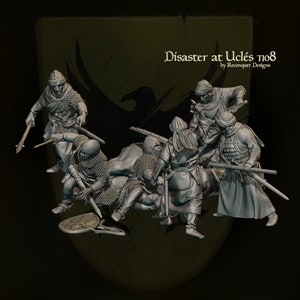 Reconquer Designs, Miniatures, Disaster at Ucles, 28mm, 20mm, 1/72 scale, 40mm, 54mm, Medieval, Dark Age, Historical, Crusades, Baron&#39;s War
