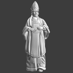 Northern Crusades Miniatures, Medieval Archbishop, Role Playing Miniatures, 28mm, 3D Printed, Wargaming, Historical, 1/56, DnD, Saga, Figure