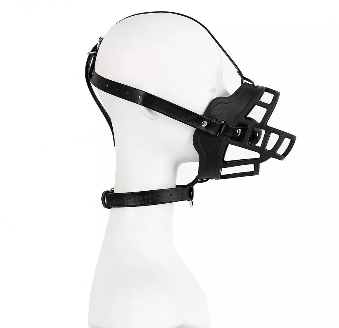 BDSM ball gag muzzle