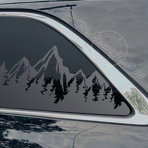Fits 2016-2020 Kia Sorento Rear Side Window Mountain Tree Outdoor Decal Sticker