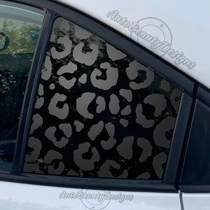 Fits 2020-2024 Toyota Corolla Rear Side Quarter Window Leopard Cheetah Print  Decal Sticker