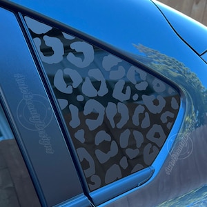 Fits 2018-2023 Subaru Impreza(Hatchback Only)  Rear Side Window Leopard Cheetah Print Decal Sticker