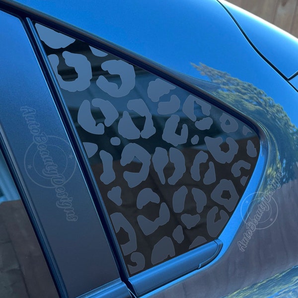Fits 2018-2023 Subaru Impreza(Hatchback Only)  Rear Side Windows Leopard Cheetah Print Decal Sticker