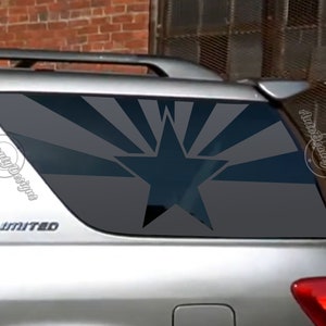Fits 2001-2007 Toyota Sequoia Rear Side Window Arizona Flag Decal Sticker
