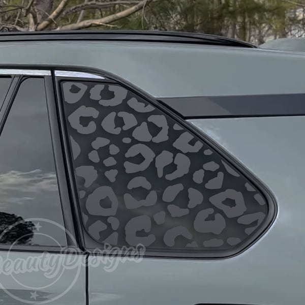 Fits 2019-2024 Toyota RAV4 Rear Side Windows Leopard Cheetah Print Decal Sticker