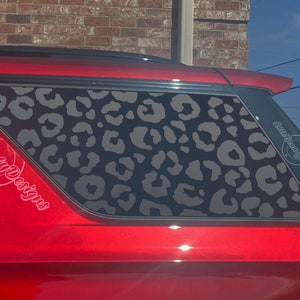Fits 2021-2025 Chevy Tahoe Rear Side Window Leopard Cheetah Print Decal Sticker