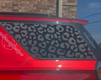 Fits 2021-2025 Chevy Tahoe Rear Side Window Leopard Cheetah Print Decal Sticker
