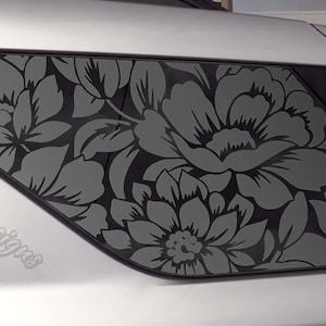 Fits 2020-2025 Ford Explorer Rear Side Window Floral Flowers Decal Sticker