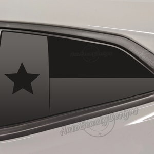 Fits 2016-2022 Chevrolet Camaro Rear Side Window Texas Flag Decal Sticker