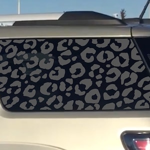Fits 2013-2016 GMC Acadia Rear Side Window Leopard Cheetah Print Decal Sticker