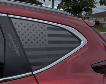 Fits 2017-2022 Honda CR-V Rear Side Window American Flag Decal Sticker
