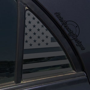 Fits 2009-2013 Toyota Corolla Rear Side Quarter Window American Flag Decal Sticker