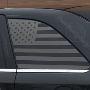 Fits 2007-2014 Ford Edge Rear Side Window American Flag Decal Sticker