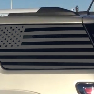 Fits 2013-2016 GMC Acadia Rear Side Window American Flag Decal Sticker