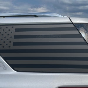 Fits 2018-2023 Chevrolet Traverse Rear Side Window American Flag Decal Sticker