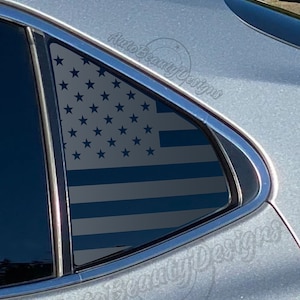 Fits 2018-2024 Toyota Camry Rear Side Window American Flag Decal Sticker