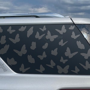 Fits 2018-2023 Chevrolet Traverse Rear Side Window Butterflies Decal Sticker