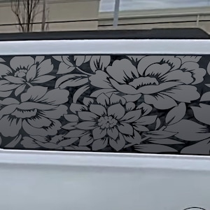 Fits 2015-2020 Cadillac Escalade ESV Rear Side Window Floral Flowers Decal Sticker