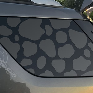 Fits 2011-2019 Ford Explorer Rear Side Window Cow Print Decal Sticker