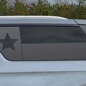 Fits 2021-2025 Chevy Suburban Rear Side Window Texas Flag Decal Sticker