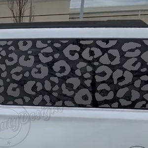 Fits 2015-2020 Cadillac Escalade ESV Rear Side Window Leopard Cheetah Print Decal Sticker