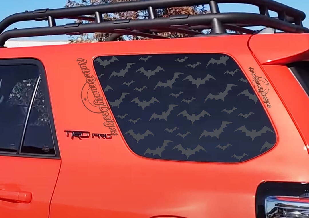 Fits 20102024 Toyota 4RUNNER Rear Side Windows Bats Decal Sticker Etsy