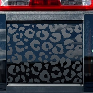 Fits 2015-2025 Chevy Colorado Rear Middle Sliding Window Leopard Cheetah Print Decal Sticker